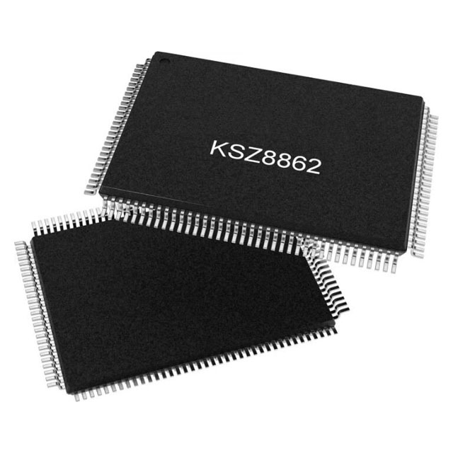 供應(yīng)，回收【Microchip】KSZ8862-32MQL 雙端口以太網(wǎng)交換機(jī)，帶光纖支持